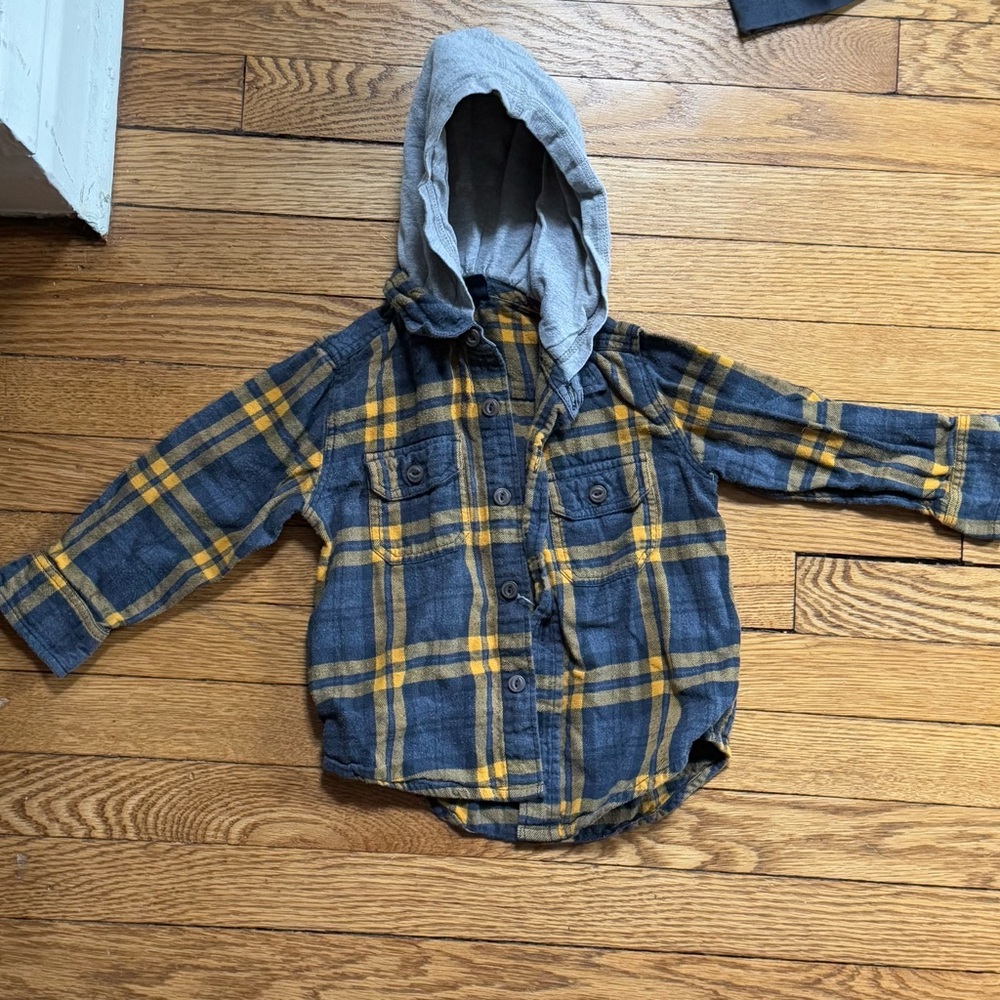 Gap Hooded Flannel - Size 2